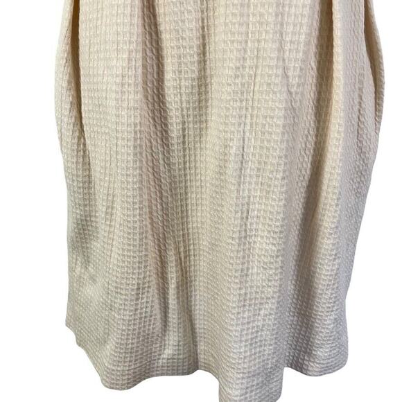Deletta Anthropologie Womens Cream Textured Knit Sweetheart Neck Party Dress M - Picture 7 of 16